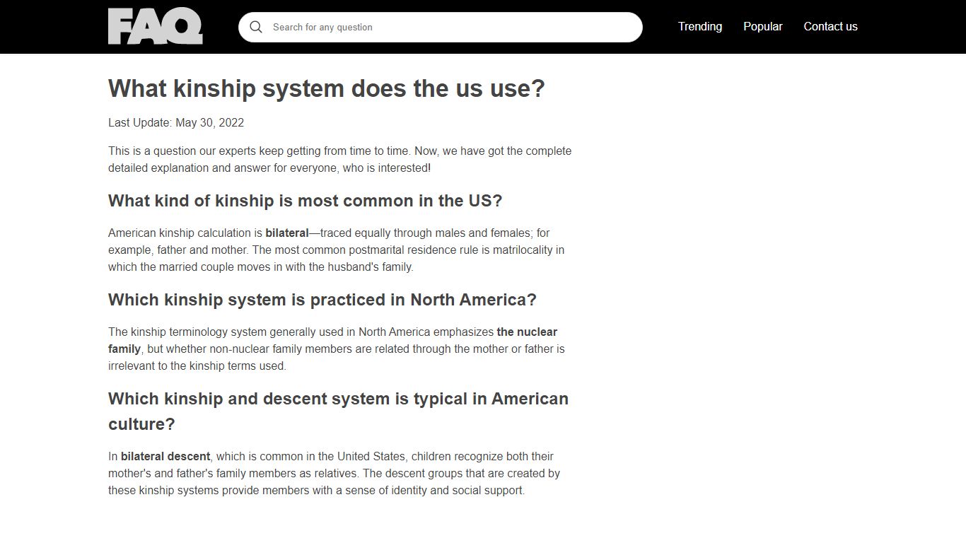 What kinship system does the us use? Explained by FAQ Blog